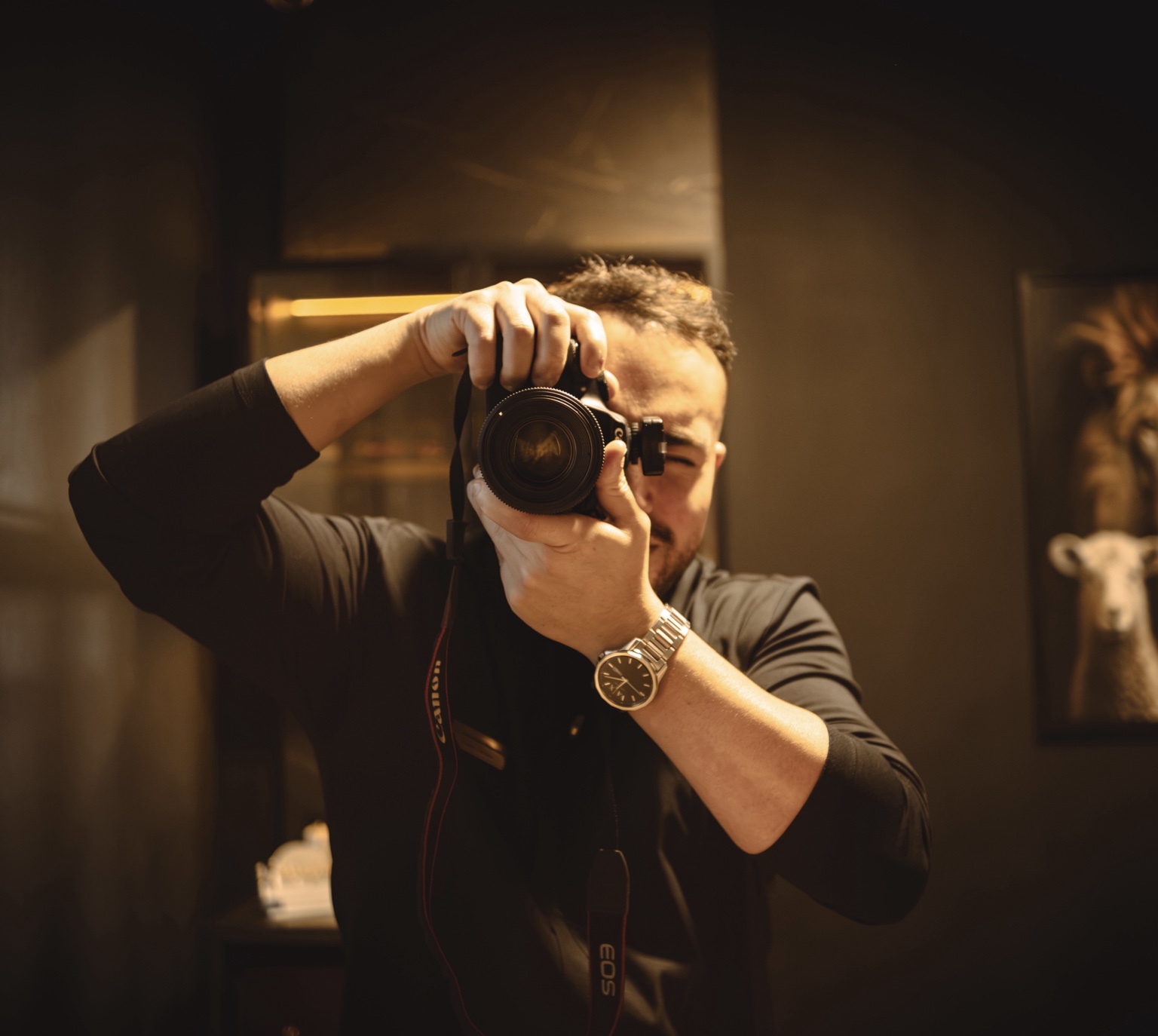 Dr. José Bruno Napoleão realizando documentação fotográfica